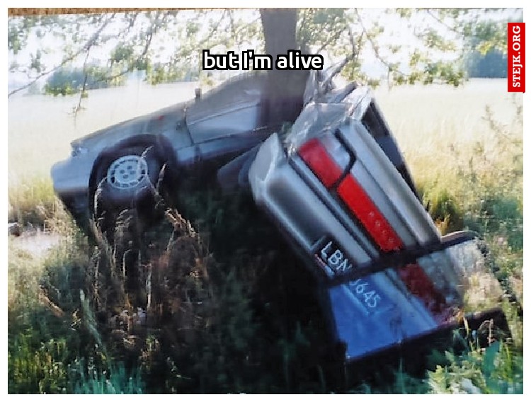 but I'm alive