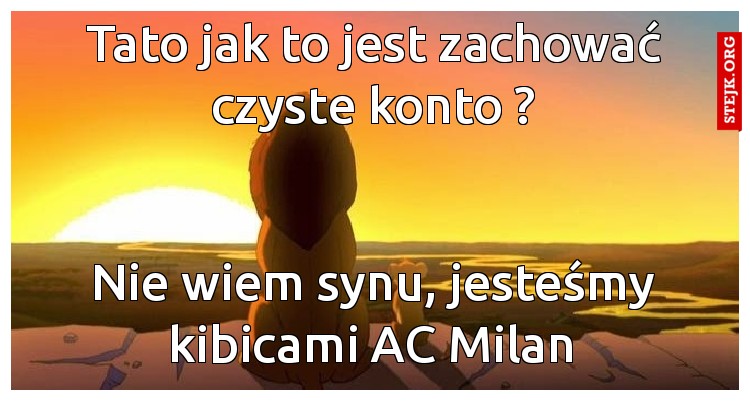 Tato jak to jest zachować czyste konto ?