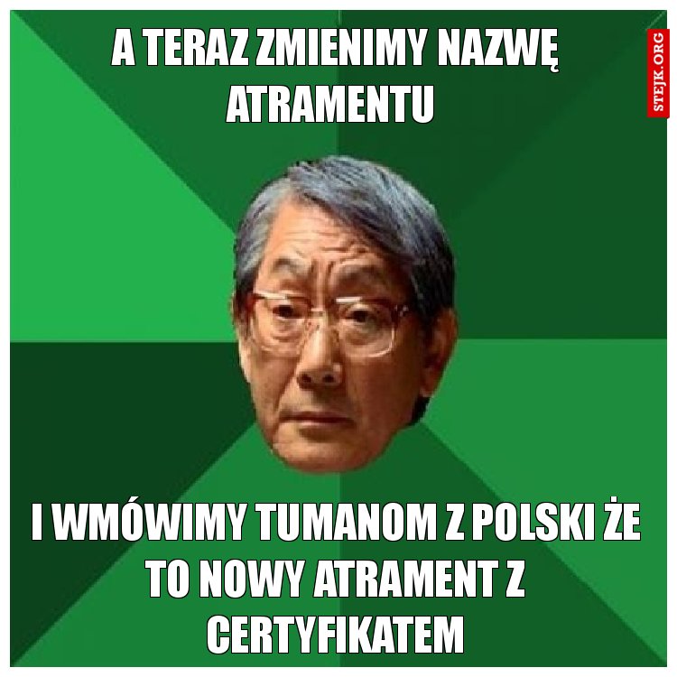 A teraz zmienimy nazwę atramentu 