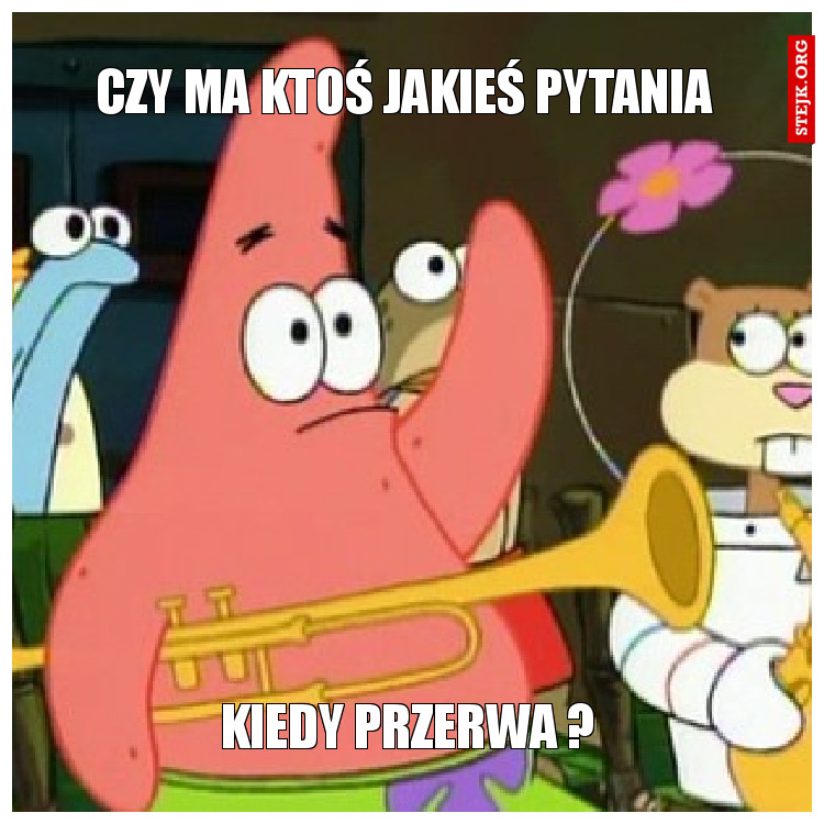 czy ma ktoś jakieś pytania 