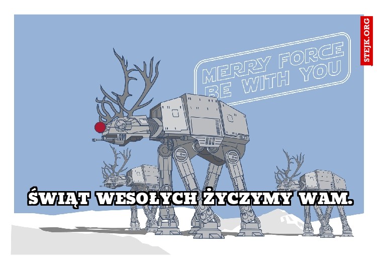 ŚWIĄT WESOŁYCH ŻYCZYMY WAM.