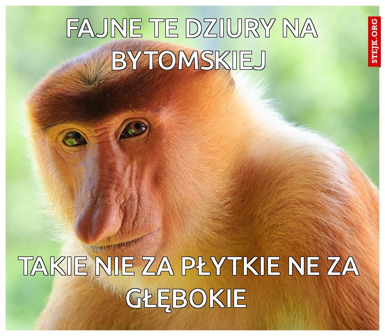 Fajne te dziury na Bytomskiej 