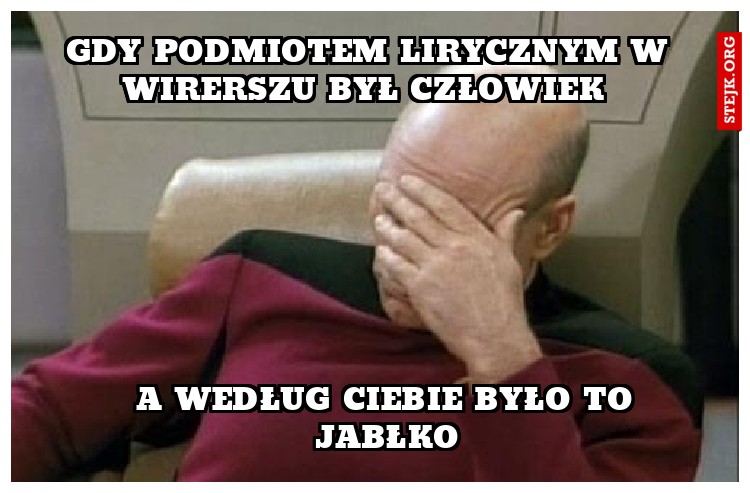 Gdy podmiotem lirycznym w wirerszu był człowiek 