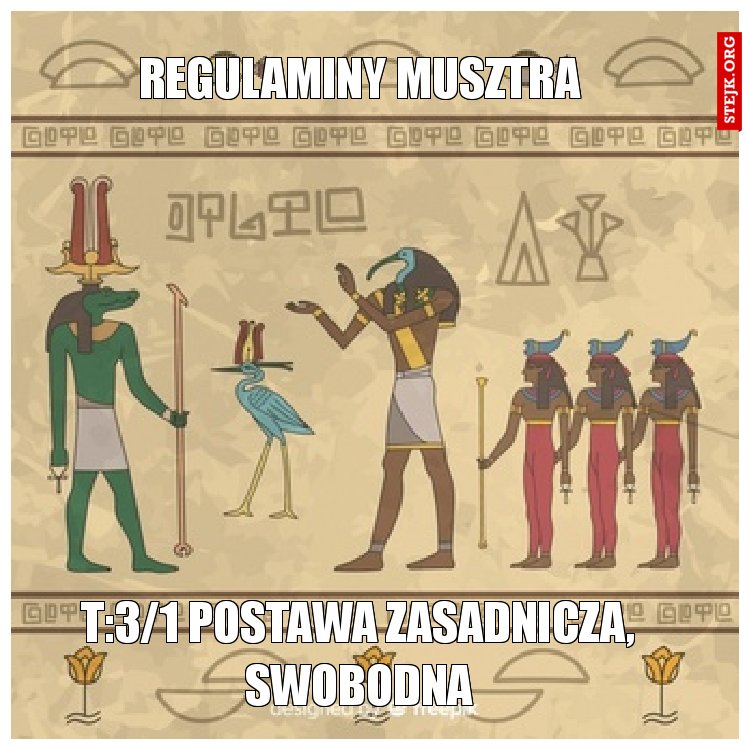 Regulaminy musztra