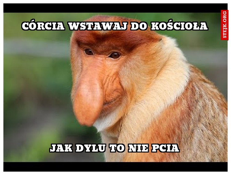 Córcia wstawaj do kościoła