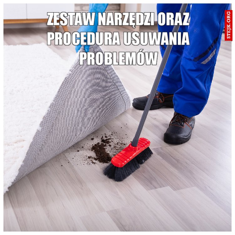 Zestaw narzędzi oraz procedura usuwania problemów