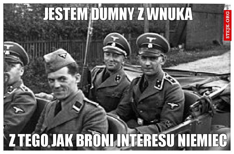 Jestem dumny z wnuka