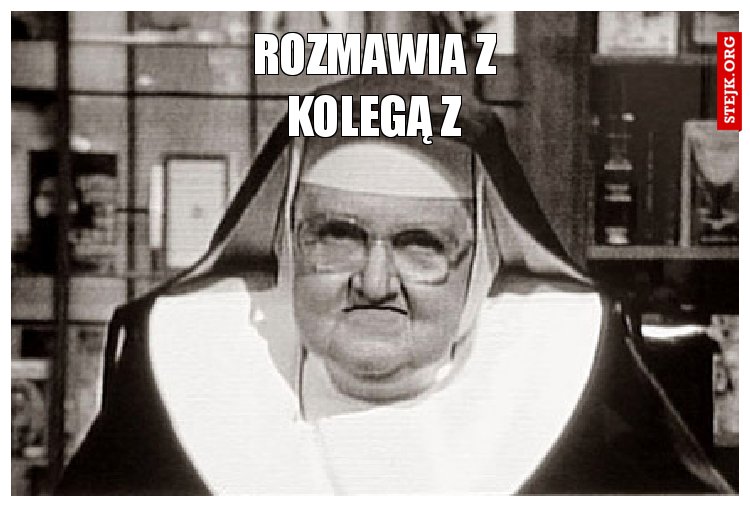 Lidka rozmawia z kolegą z pracu : 