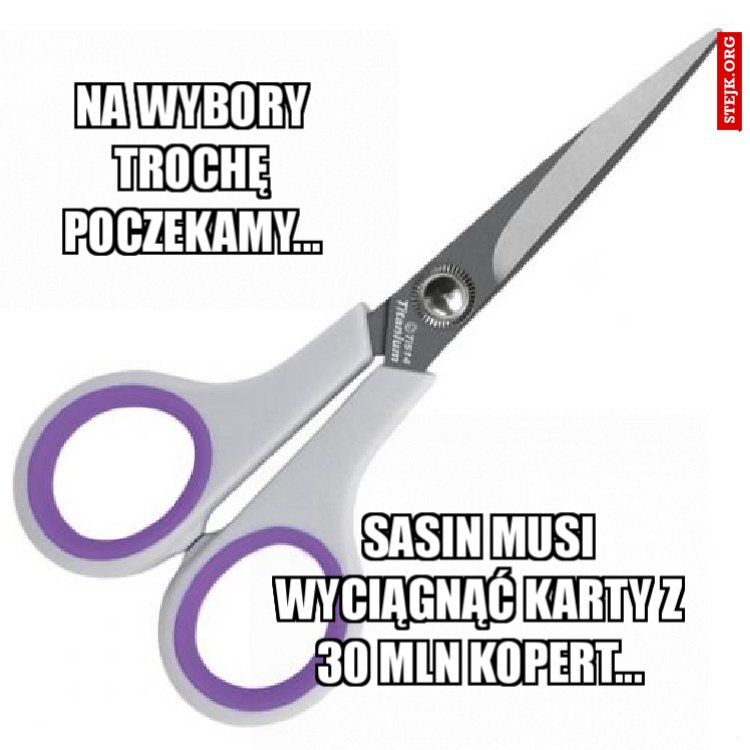Na wybory trochę poczekamy...
