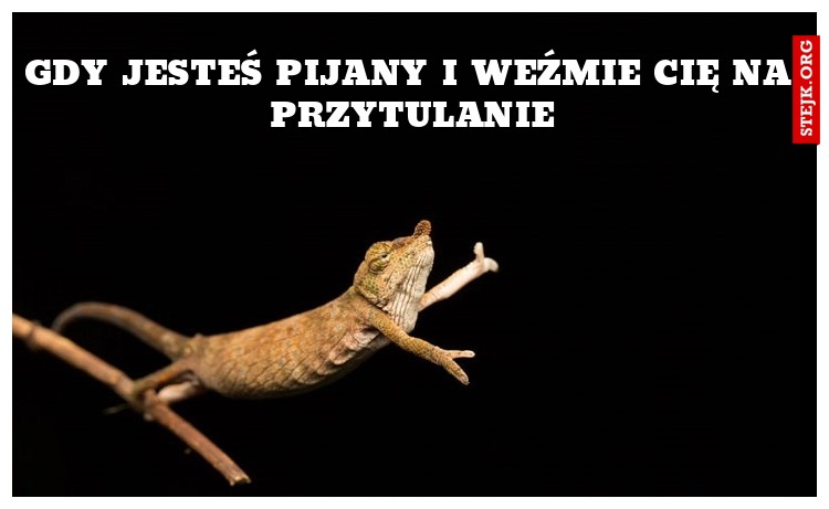 gdy jesteś pijany i weźmie cię na przytulanie