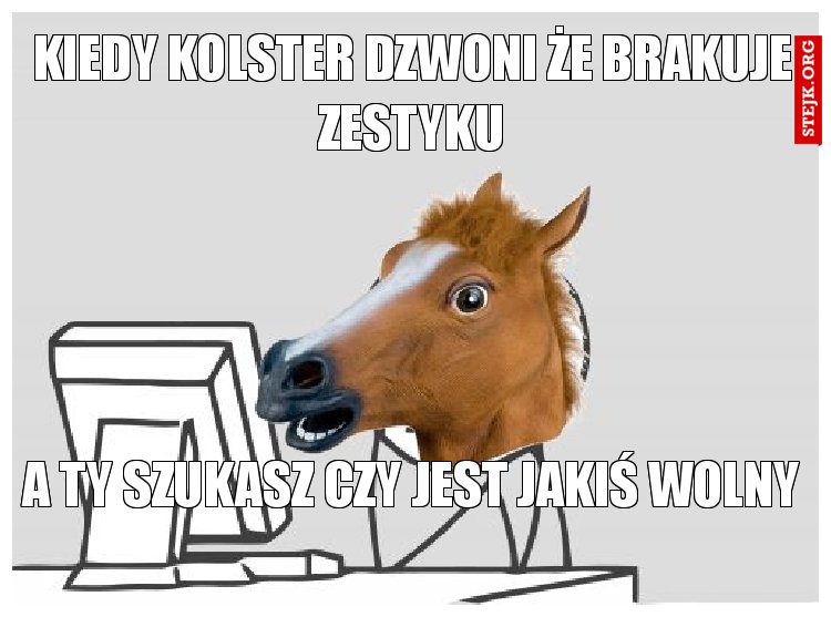 Kiedy kolster dzwoni że brakuje zestyku