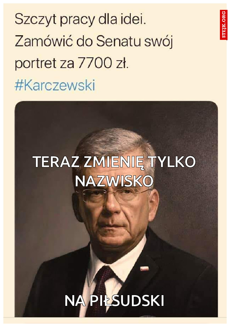Teraz zmienię tylko nazwisko