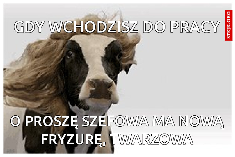 gdy wchodzisz do pracy