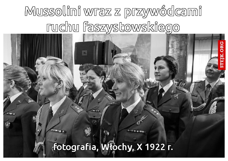 Mussolini postanowił się przebiec podczas spaceru