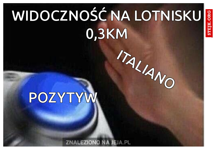 Widoczność na lotnisku 0,3km