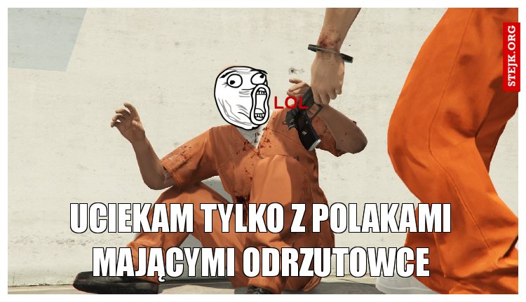 uciekam tylko z polakami mającymi odrzutowce