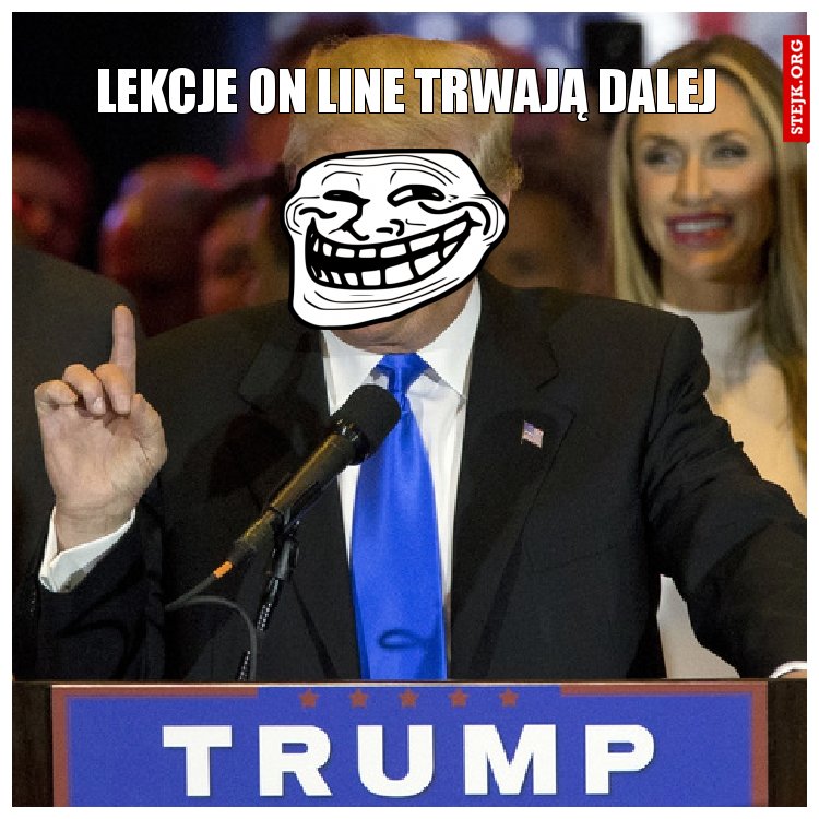 lekcje on line trwają dalej