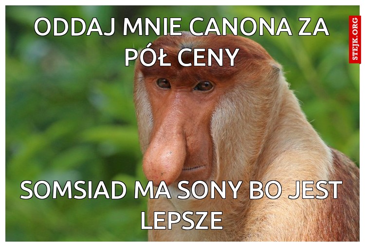 Oddaj mnie Canona za pół ceny