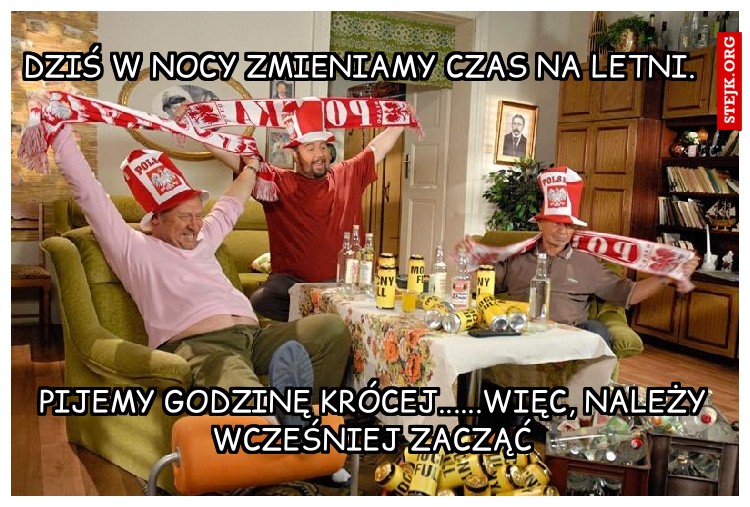 Dziś w nocy zmieniamy czas na letni.    