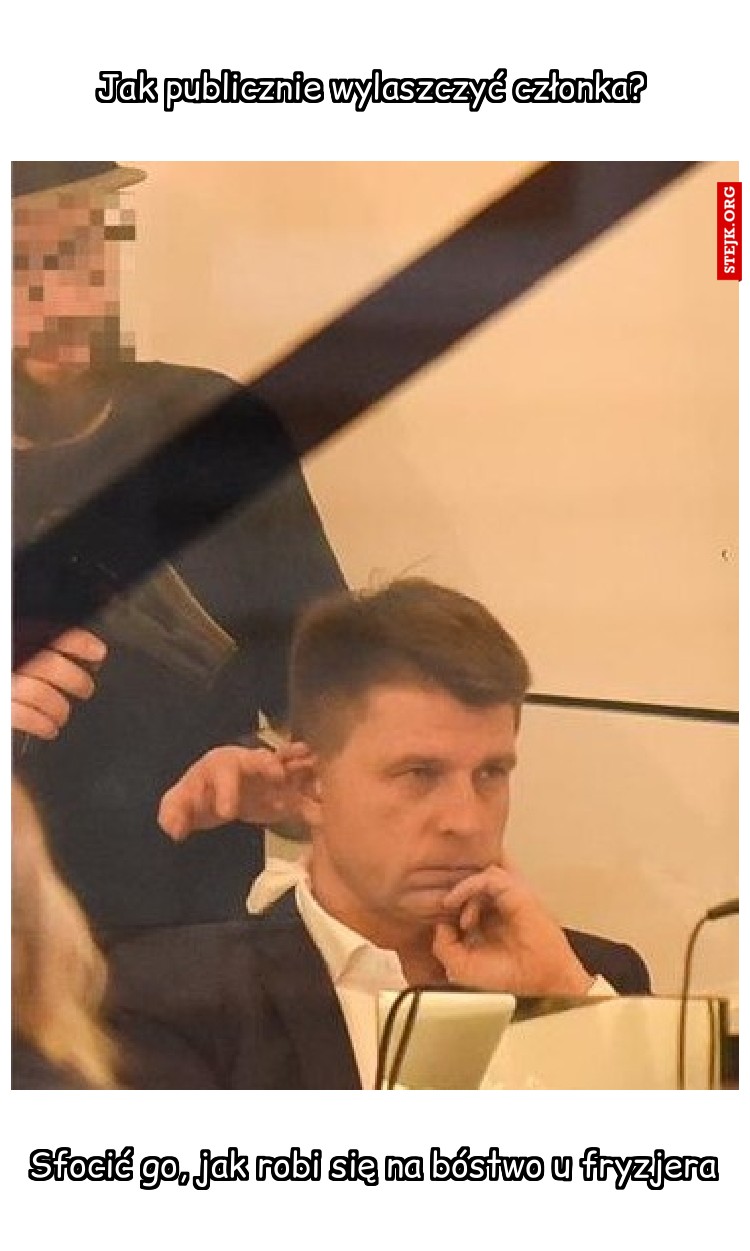 Jak publicznie wylaszczyć członka?