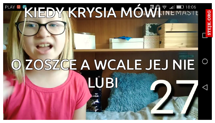 KIEDY KRYSIA MÓWI