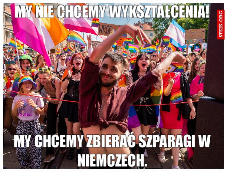 My nie chcemy wykształcenia!