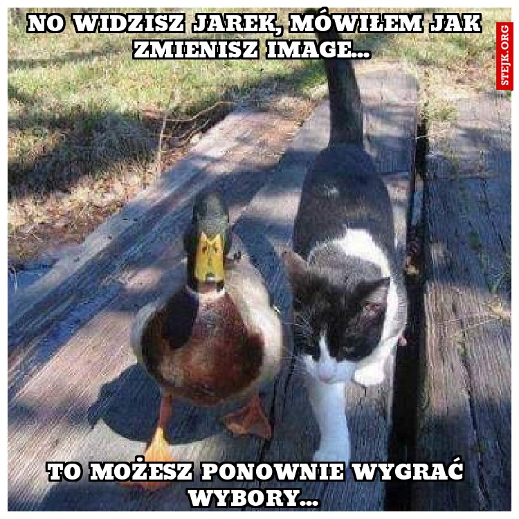 No widzisz jarek, mówiłem jak zmienisz image... 