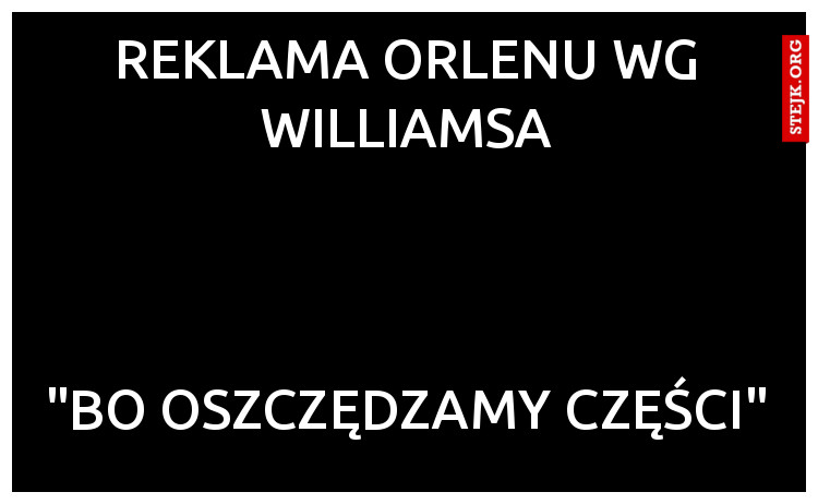 Reklama orlenu wg williamsa