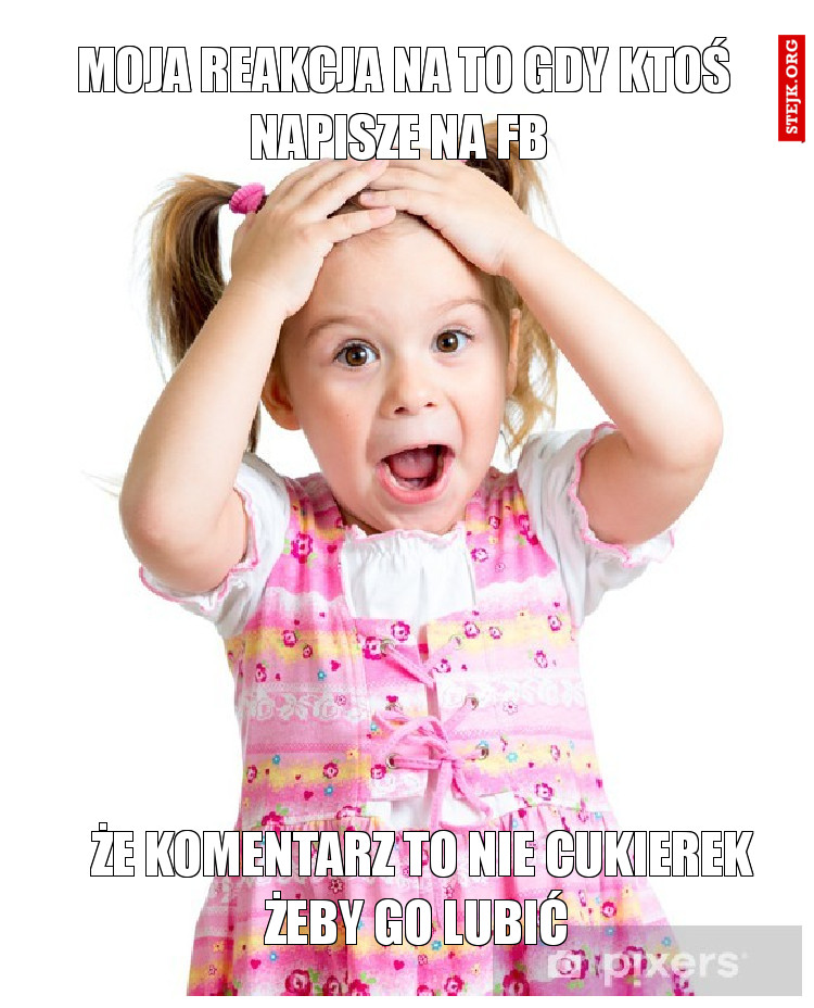 Moja reakcja na to gdy ktoś napisze na fb 