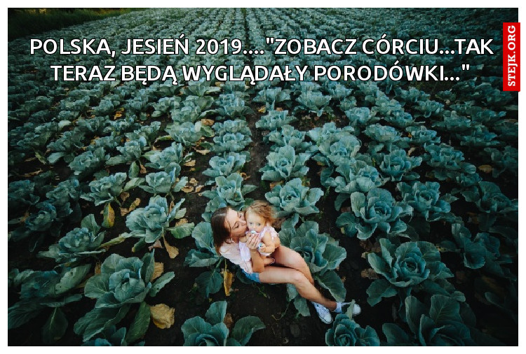 polska, jesień 2019...."zobacz córciu...tak teraz będą wyglądały porodówki..."