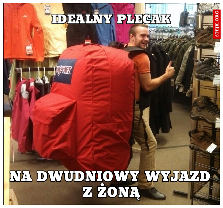 Idealny plecak