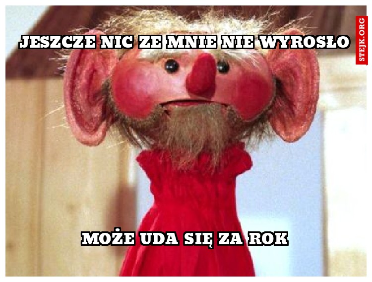 jeszcze nic ze mnie nie wyrosło