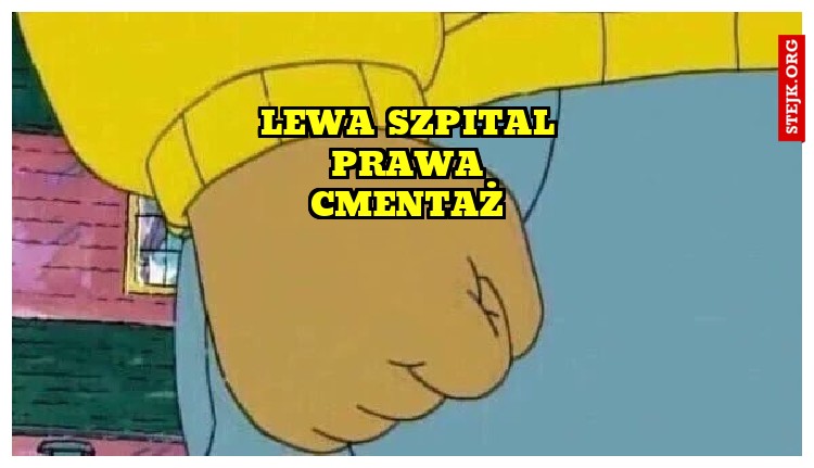 Lewa szpital Prawa cmentaż