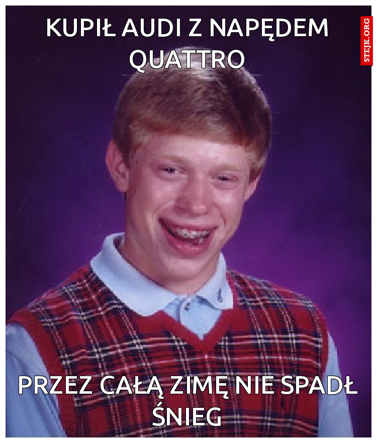 Kupił Audi z napędem Quattro