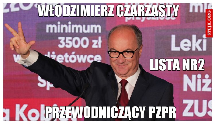 Włodzimierz czarzasty 