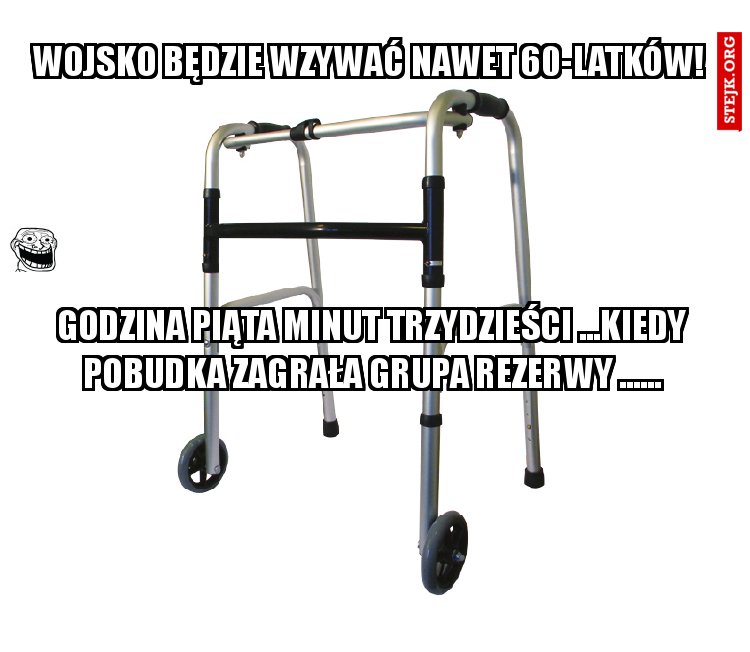Wojsko będzie wzywać nawet 60-latków! 