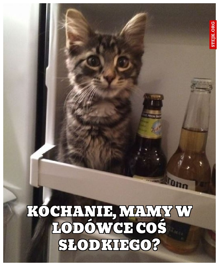 Kochanie, mamy w lodówce coś słodkiego?