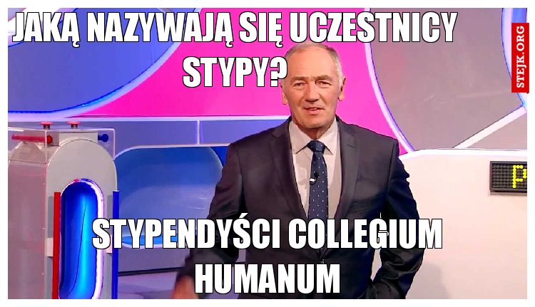 Jaką nazywają się uczestnicy stypy?