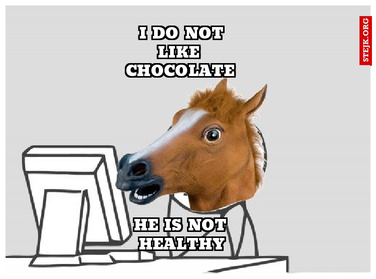 HE IS NOT HEALTHY