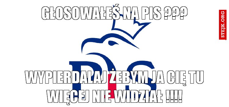 głosowałeś na pis ???