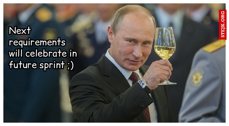 Next requirements will celebrate in future sprint ;)