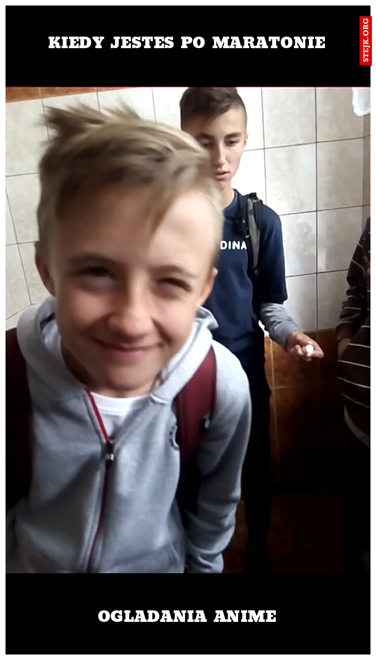 Kiedy jestes po maratonie
