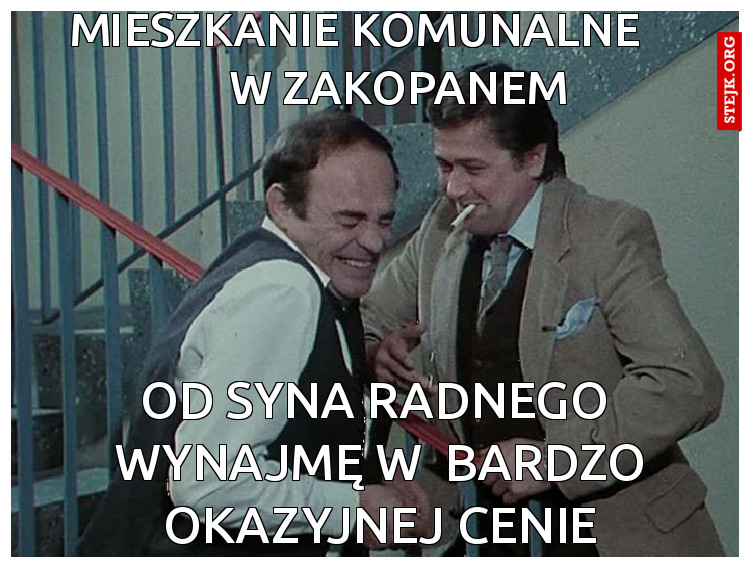 mieszkanie komunalne         w zakopanem