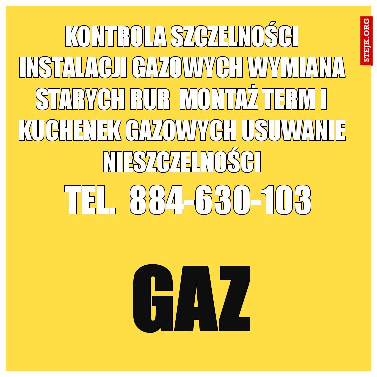kontrola szczelności instalacji gazowych wymiana starych rur  montaż term i kuchenek gazowych usuwanie nieszczelności