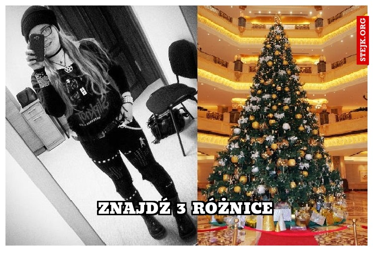 znajdź 3 różnice