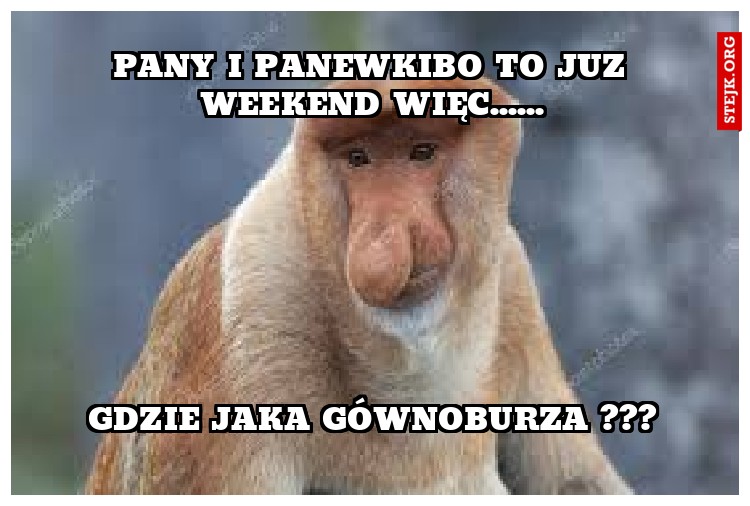Pany i panewkibo to juz weekend więc......