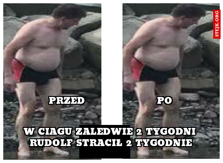 W ciagu zaledwie 2 tygodni Rudolf stracił 2 tygodnie