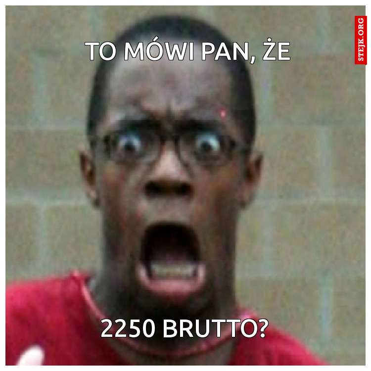 to mówi pan, że