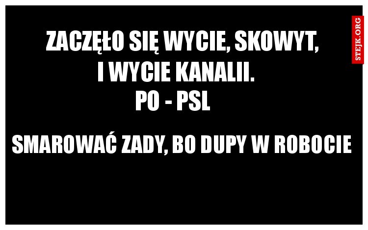 Zaczęło się wycie, skowyt,
