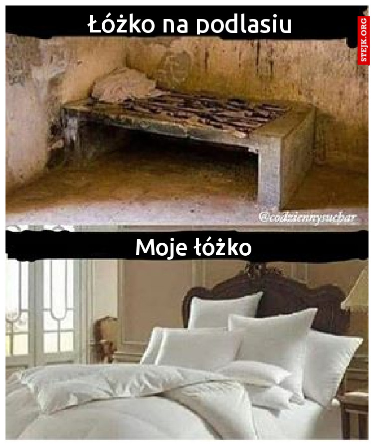 Łóżko na podlasiu